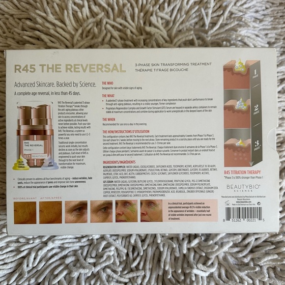 BEAUTYBIO R45: The Reversal 3-Phase Skin Transforming Beauty Treatment Set NIB - Picture 7 of 11